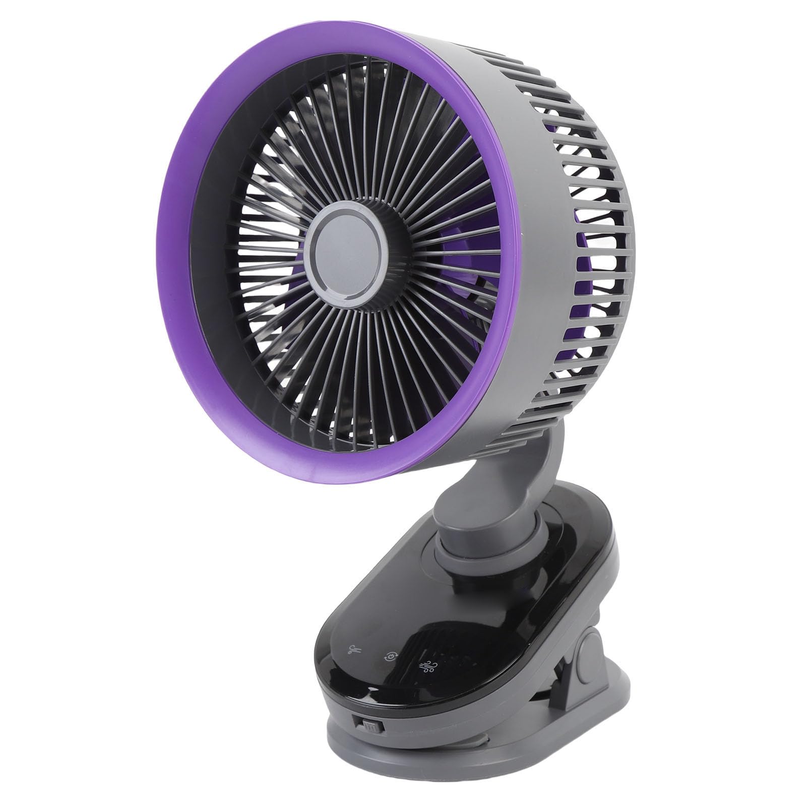 Fockety Clip on Fan, Powerful 100 Speeds Auto Oscillating Table Fan, 20dB Low Noise 3000mAh USB Rechargeable Personal Cooling Fans for Bedroom, Living Room, Office and Outdoor
