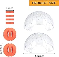 Vista 3 de Andiker Bola de hámster transparente de 5.52 pulgadas con agujeros transpirables, fácil de instalar, pelota de ejercicio para animales pequeños