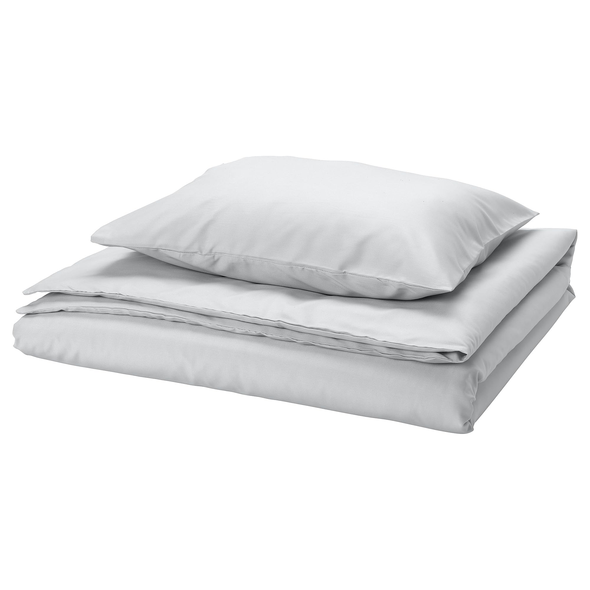 Housse de couette grise PILTANDVINGE pour transformer l'ambiance de votre chambre