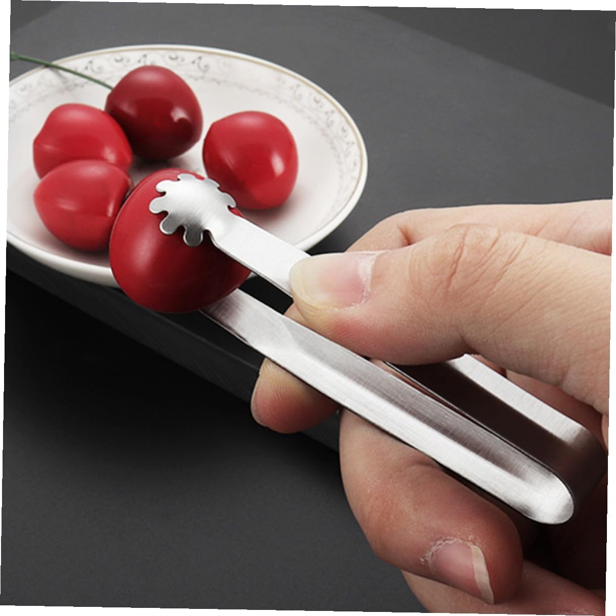 VILLCASE 4Pcs Stainless Steel Mini Ice Tongs for Sugar Cubes Coffee Tea Parties Heat-resistant Rustproof Food Clips for Cocktails Whiskey and Desserts