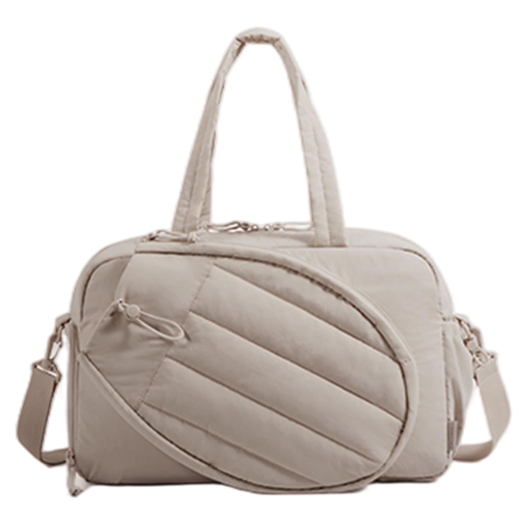 Sac de Raquette de Tennis Multifonctionnel pour Femmes, 2 Raquettes avec Compartiment à Chaussures et Poche Humide