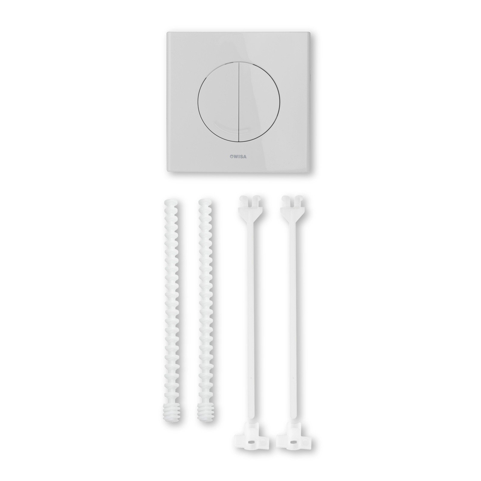 Wisa Excellent XS Plaque de commande double chasse pour bâti de WC Excellent XS - Blanc