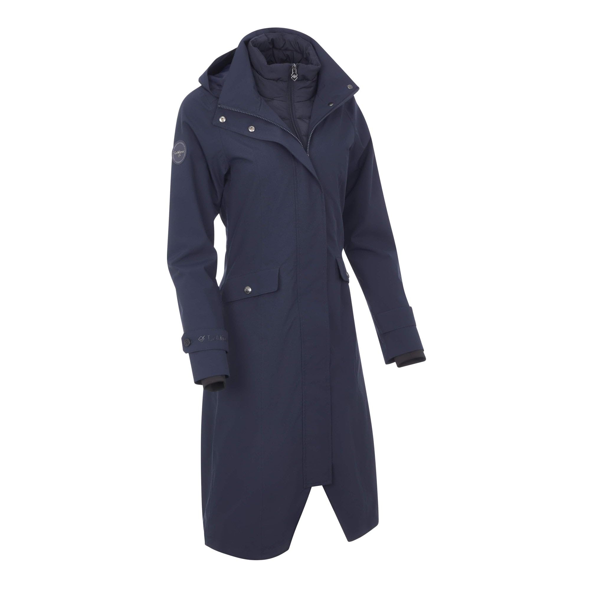 LeMieux Amelie Damen Reitmantel, wasserdicht, leicht, Marineblau, US02
