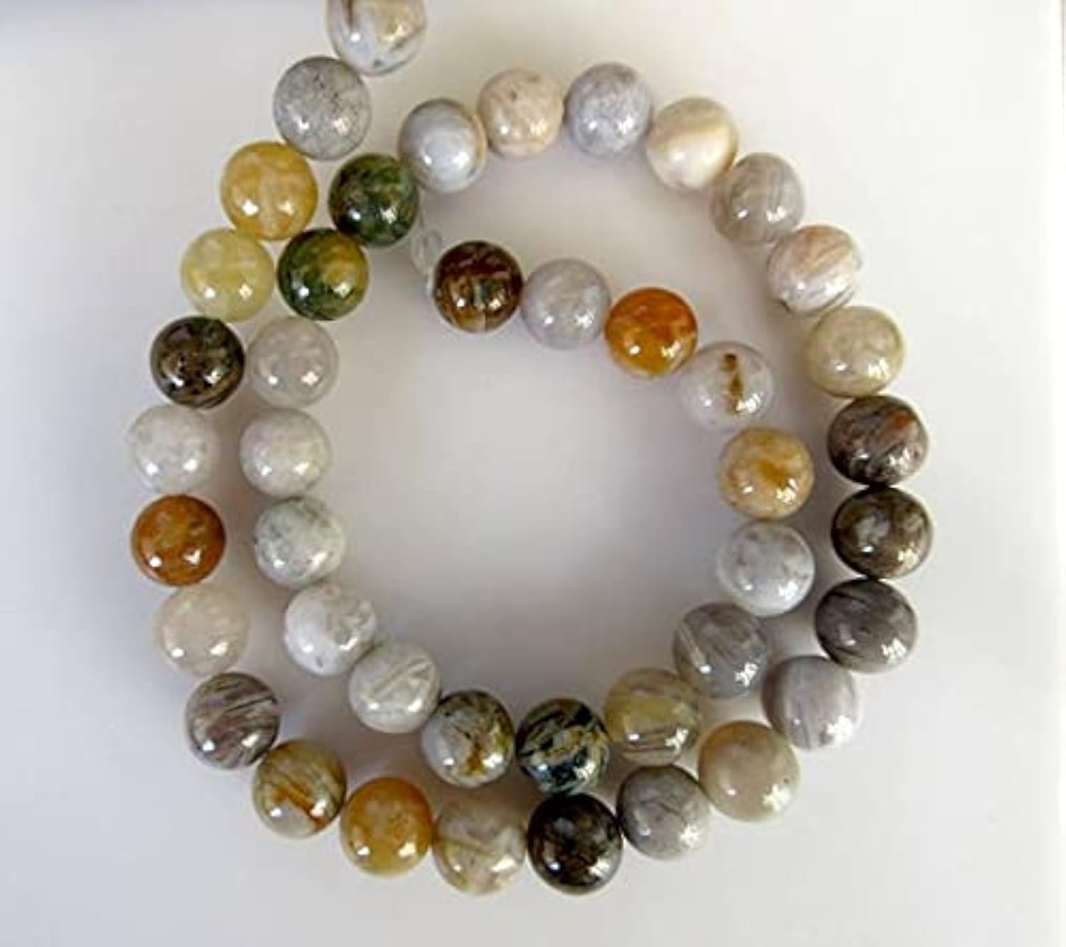 Jaspe perles 8mm grand trou pour créer vos bijoux bohèmes et colliers d'été uniques