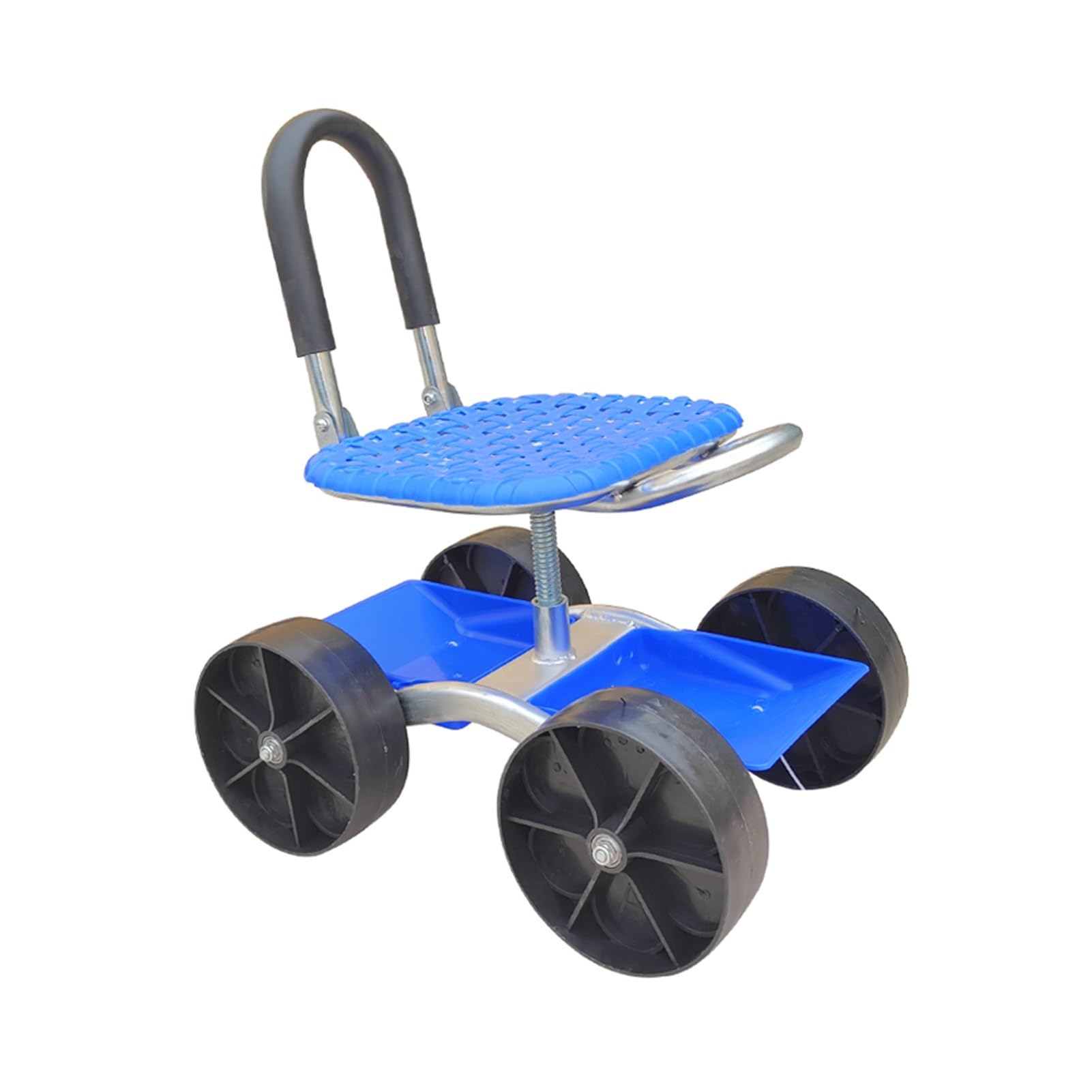 Wózek Ogrodowy Na Kółkach Z Kołami 3/4" I Obrotowym Siedziskiem Roboczym 360°, Do Trawników Sadzenia Zewnątrz(4-wheeled)