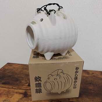 昭和レトロ　ファンシー  スイカのおばけ＆ブタ　蚊取り線香カバー 灰皿　陶器製 昭和レトロ ファンシー スイカのおばけ＆ブタ 蚊取り線香カバー