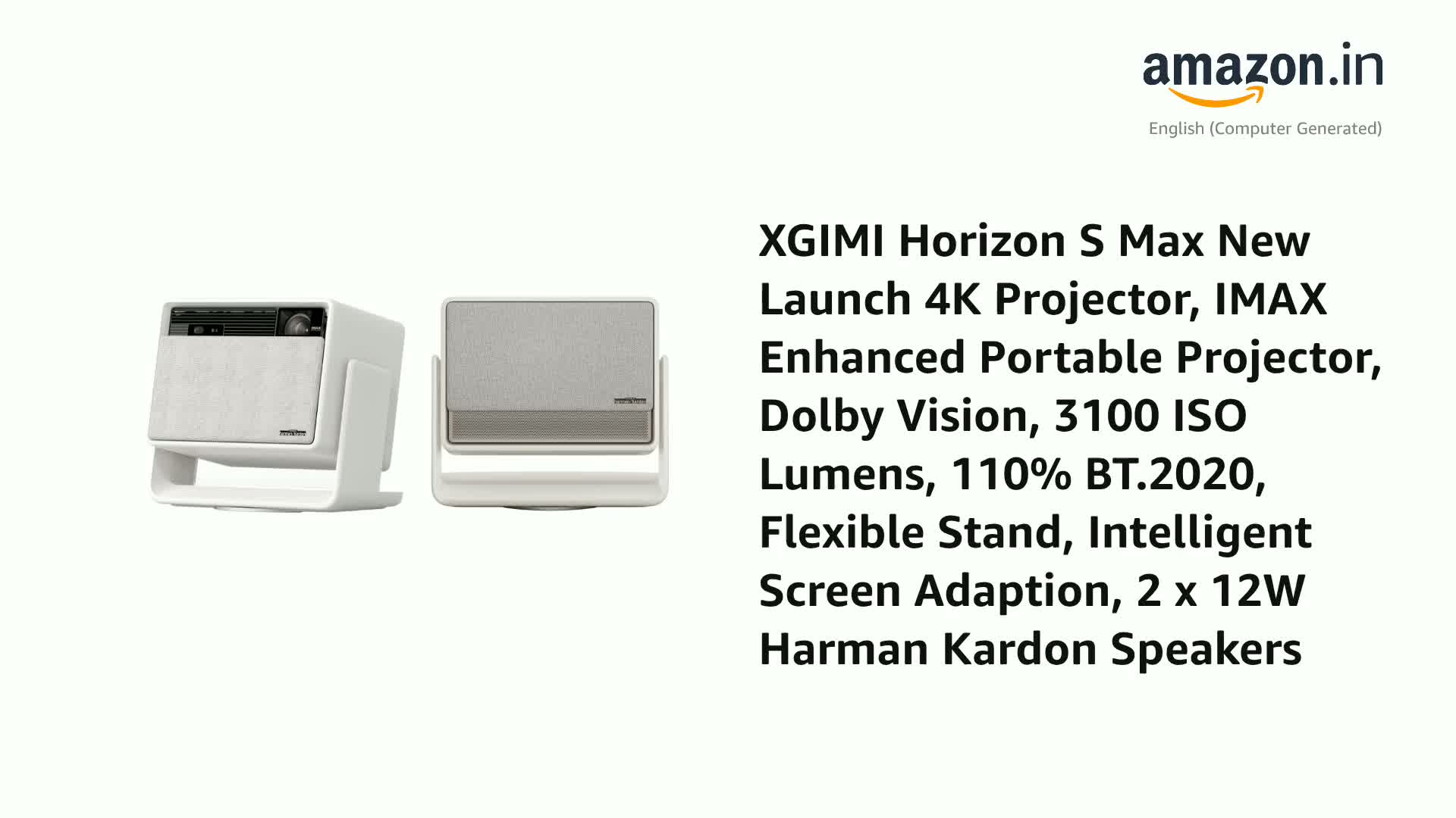 XGIMI Horizon S Max 4K Projector