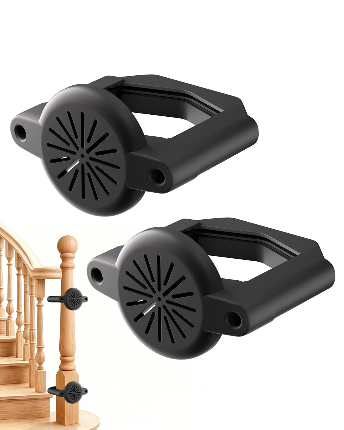 Photo 1 of BBsecure Baby Gate Banister Adapter, Classic Black
