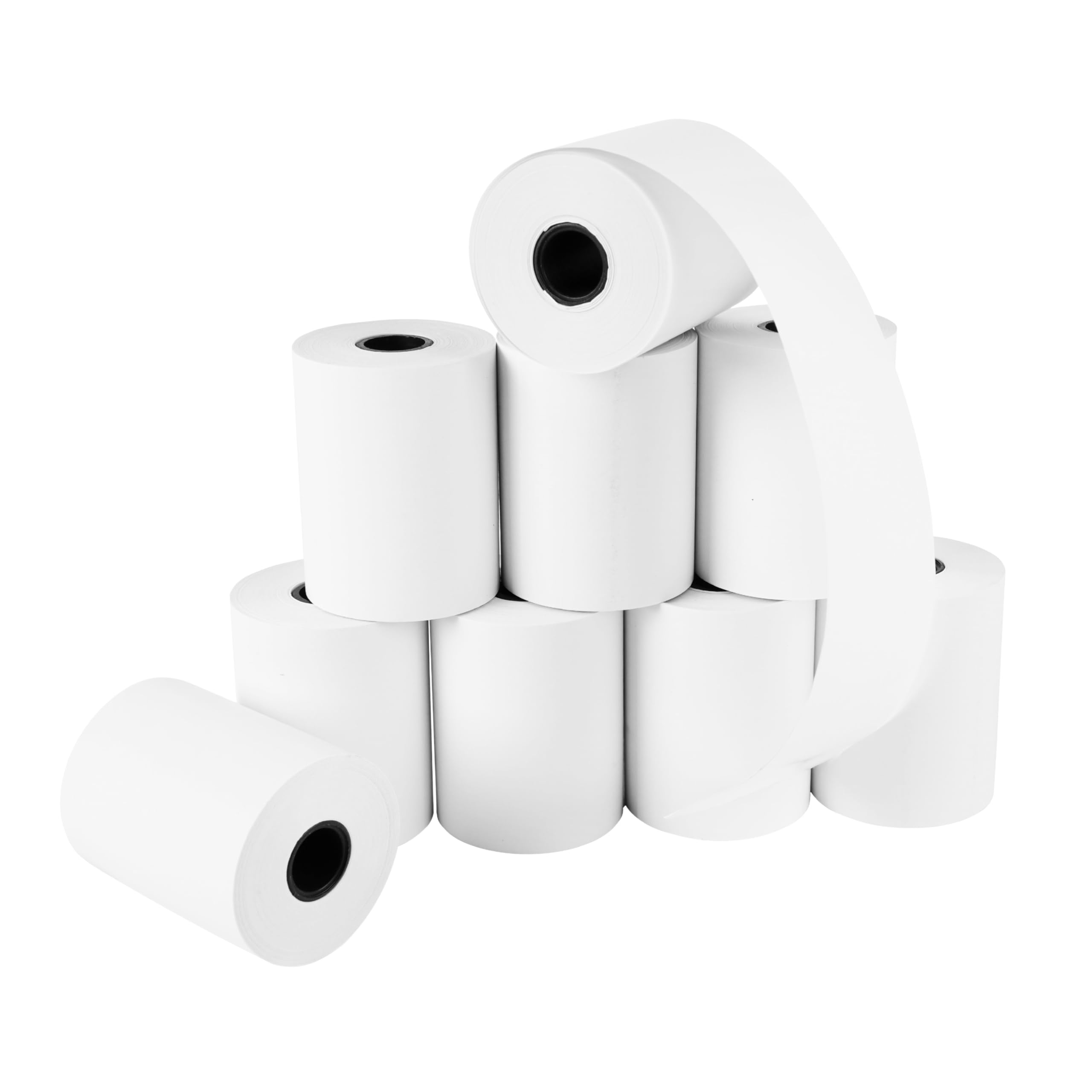 Inoverse 40 Rollen EC-Cash Thermorollen 57 mm x 36 mm x 12 mm 15 m – Bonrollen Thermopapier BPA-frei kompatibel mit Bondrucker Kassensystem EC Gerät Bankomat