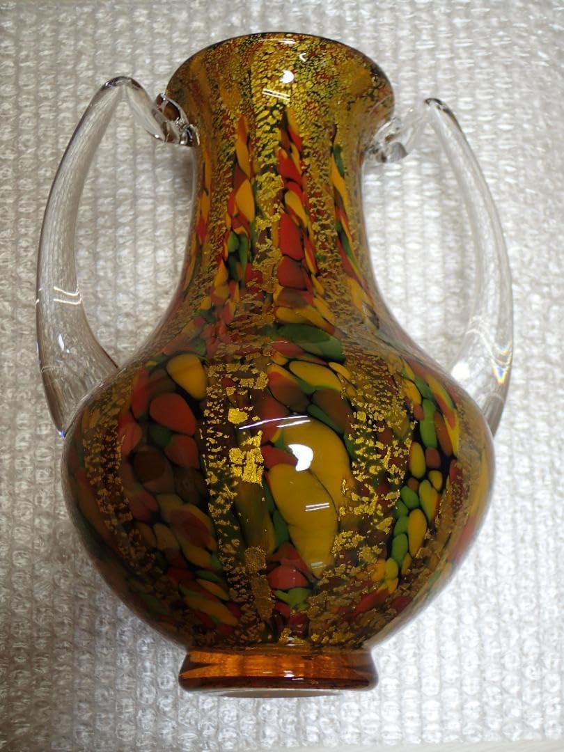 唐銅 桂華堂作 饕餮文 花器 花瓶 平安金英堂 正修識箱 V R4933C