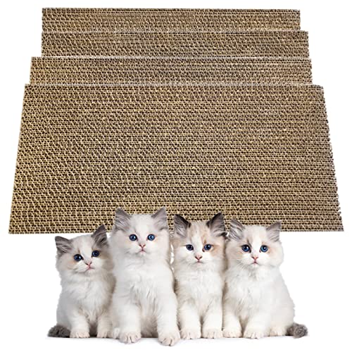 Katzenkratz-Pad, wendbar, Karton, gewellt, für Ersatz-Karton, Nachfüllpackung, Lounge, Innenbereich, Kitty PET, zum Ausruhen von Krallen und Spielen, 10 Stück Cover
