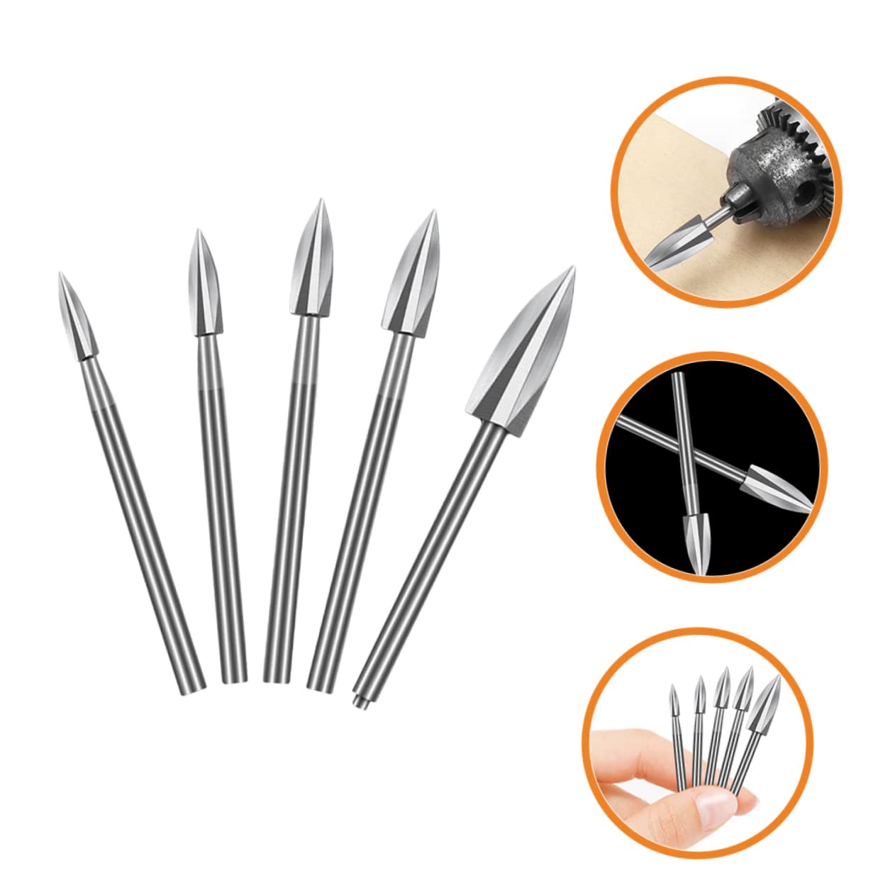 SHINEOFI 4 set Set Di Punte Per Trapano Elettrico Per Lavorazione Del Legno Accessori Fai Da Te Per Lavorazione Del Legno Kit Per Trapano Punte Per Trapano Utensili Per 5 pezzi*4