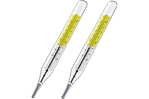 Dual Scale Glass Thermometer - 2-Pack
