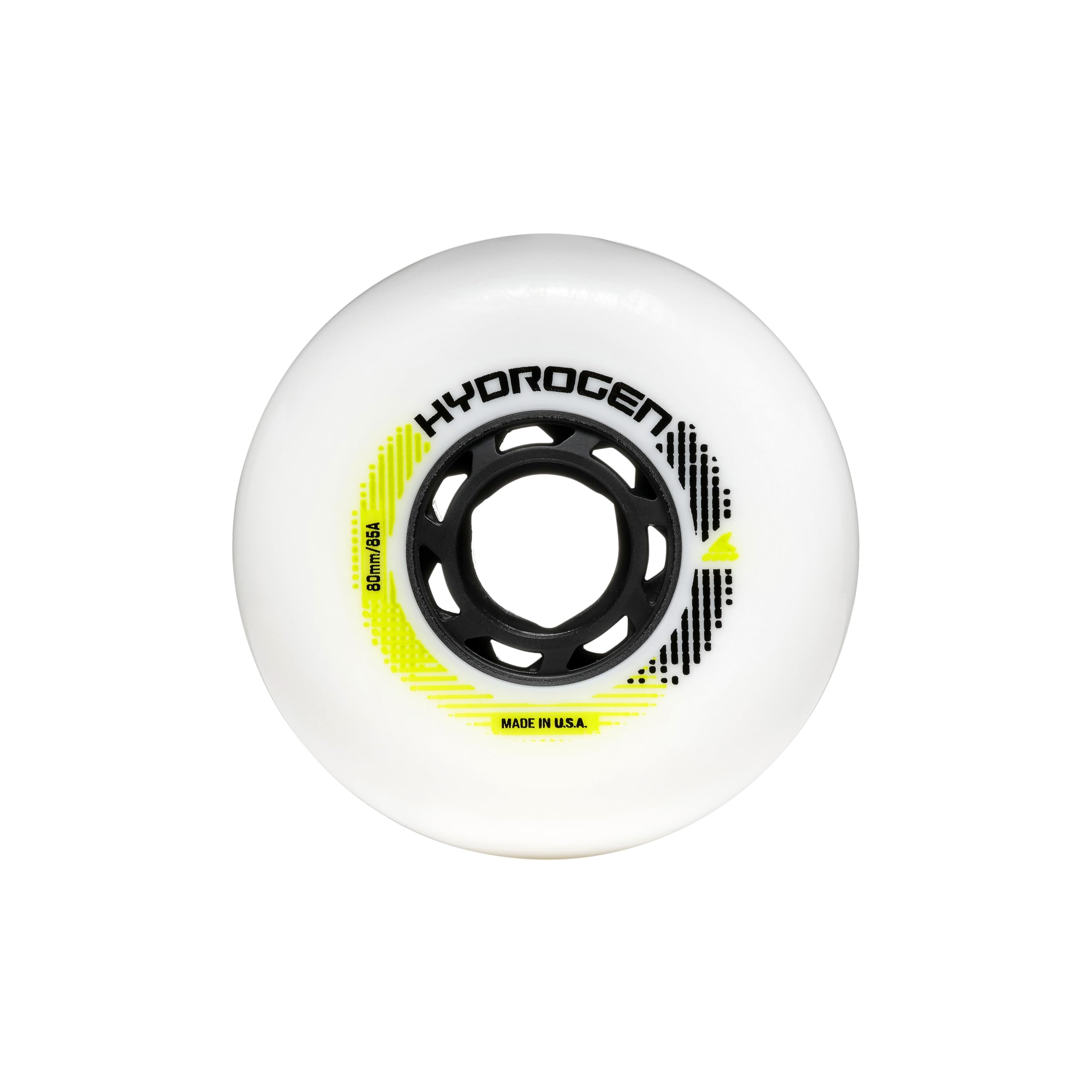 Rollerblade Hydrogen 80/85A, 8 Inline Skate Wheels for Adults, White, 80 mm/85A
