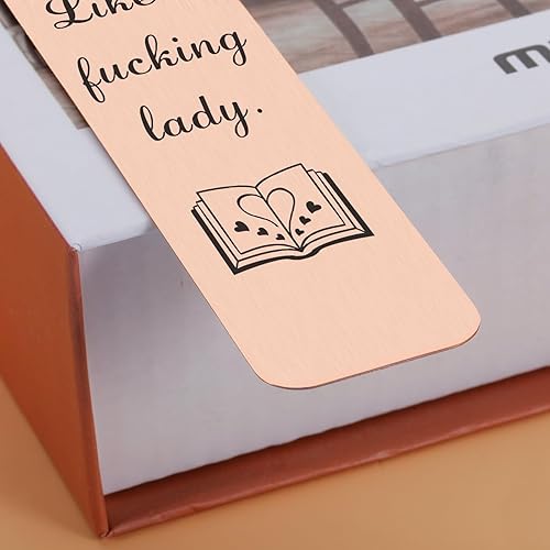 Miniatura 6 de Regalos para amantes de los libros para mujeres, divertido marcador picante con cadena para libro de ratones de biblioteca, nerd, Navidad,