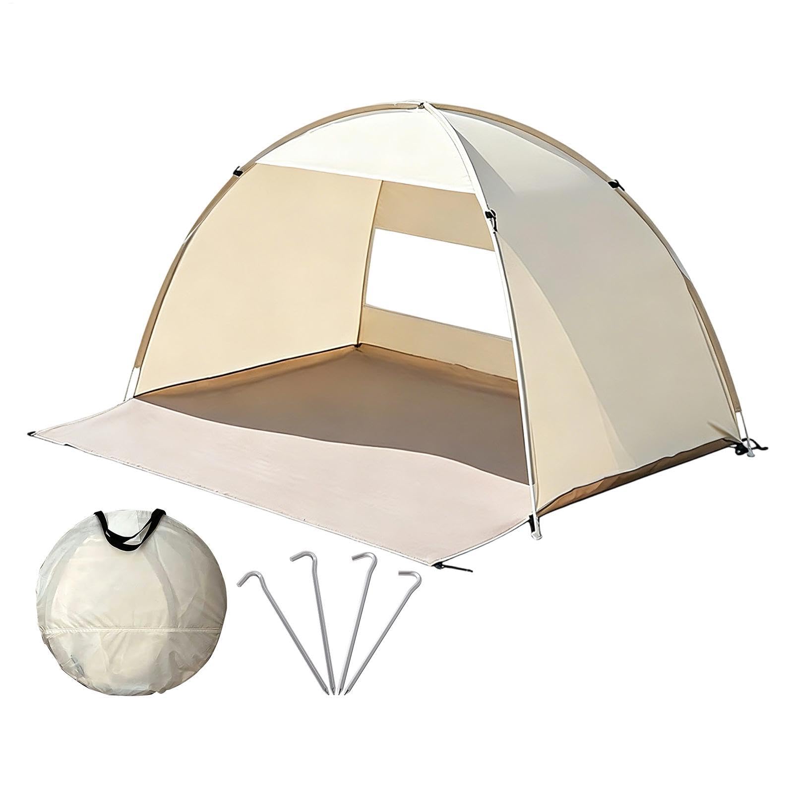 Namiot Plażowy Przenośny Parasol UV Łatwy Montaż | Namiot na Plażę na Piknik Rodzinny Ogród Kemping Outdoor dla Osób Podróżowanie Wędrówki Wędkowanie