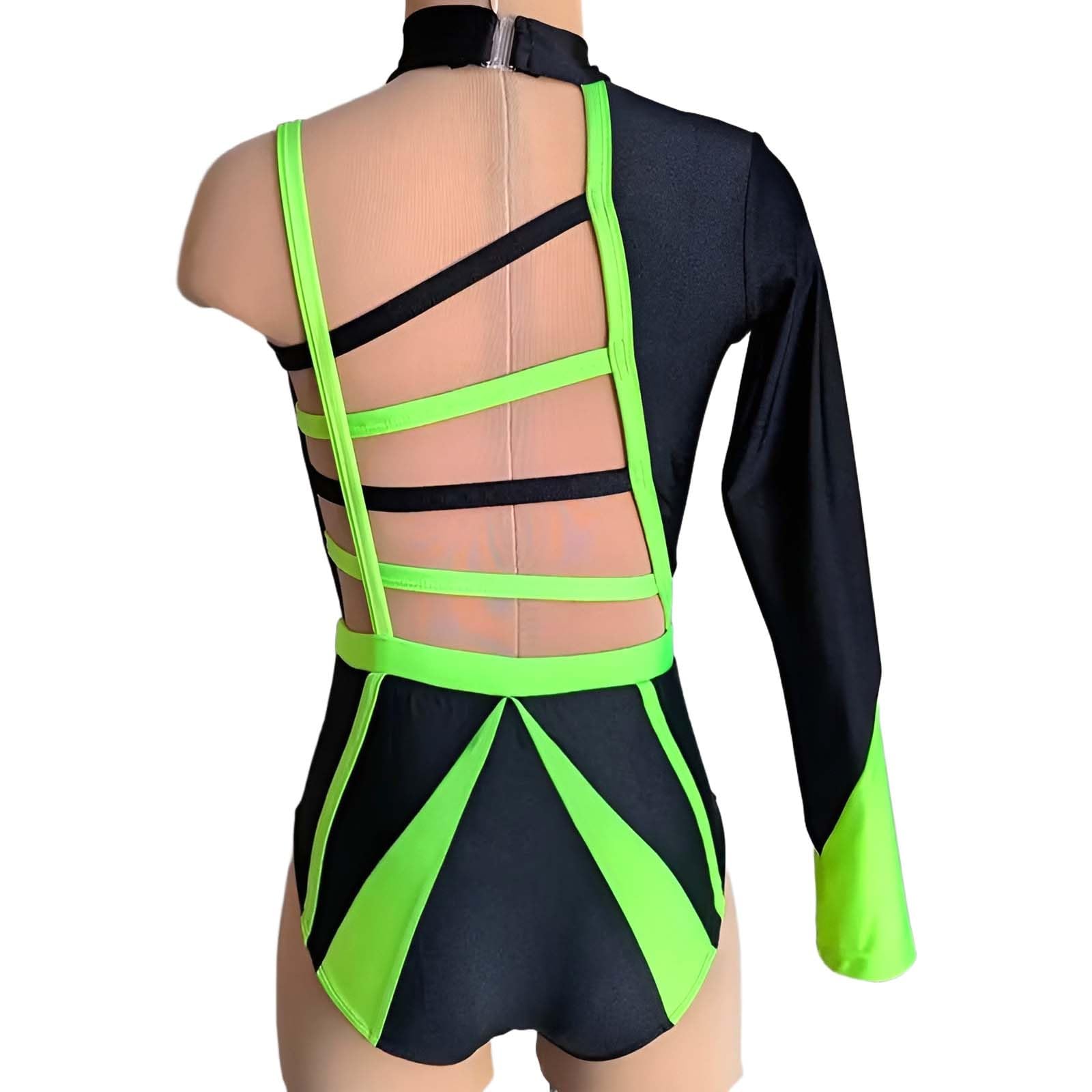Strój do Tańca Lirycznego Damski Spandex Jeden Rękaw na Zawody Scenę
