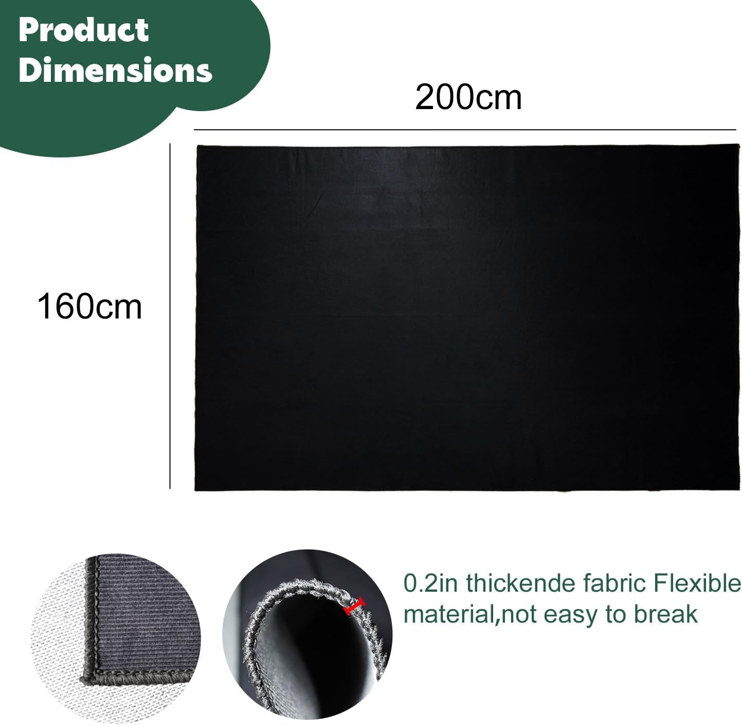 Tappeto per Batteria,160x200cmTappeto Insonorizzato Nero,per Uso in Studio e in Casa,per Batteristi Professionisti e Principianti