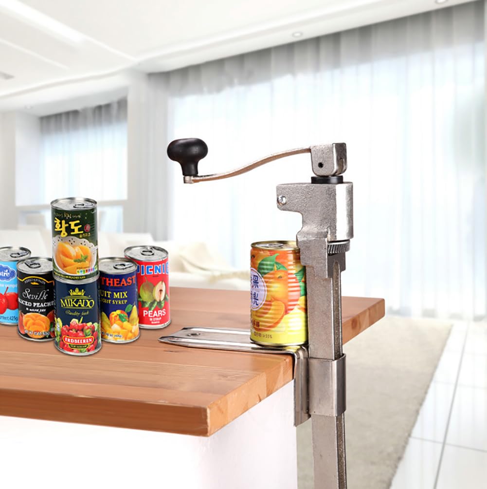 EFLALYHG Komercyjny otwieracz do puszek, komercyjny otwieracz do puszek, wytrzymały do restauracji, barów, hoteli, przemysłowy otwieracz do puszek do dużych puszek, przenośny otwieracz do puszek z