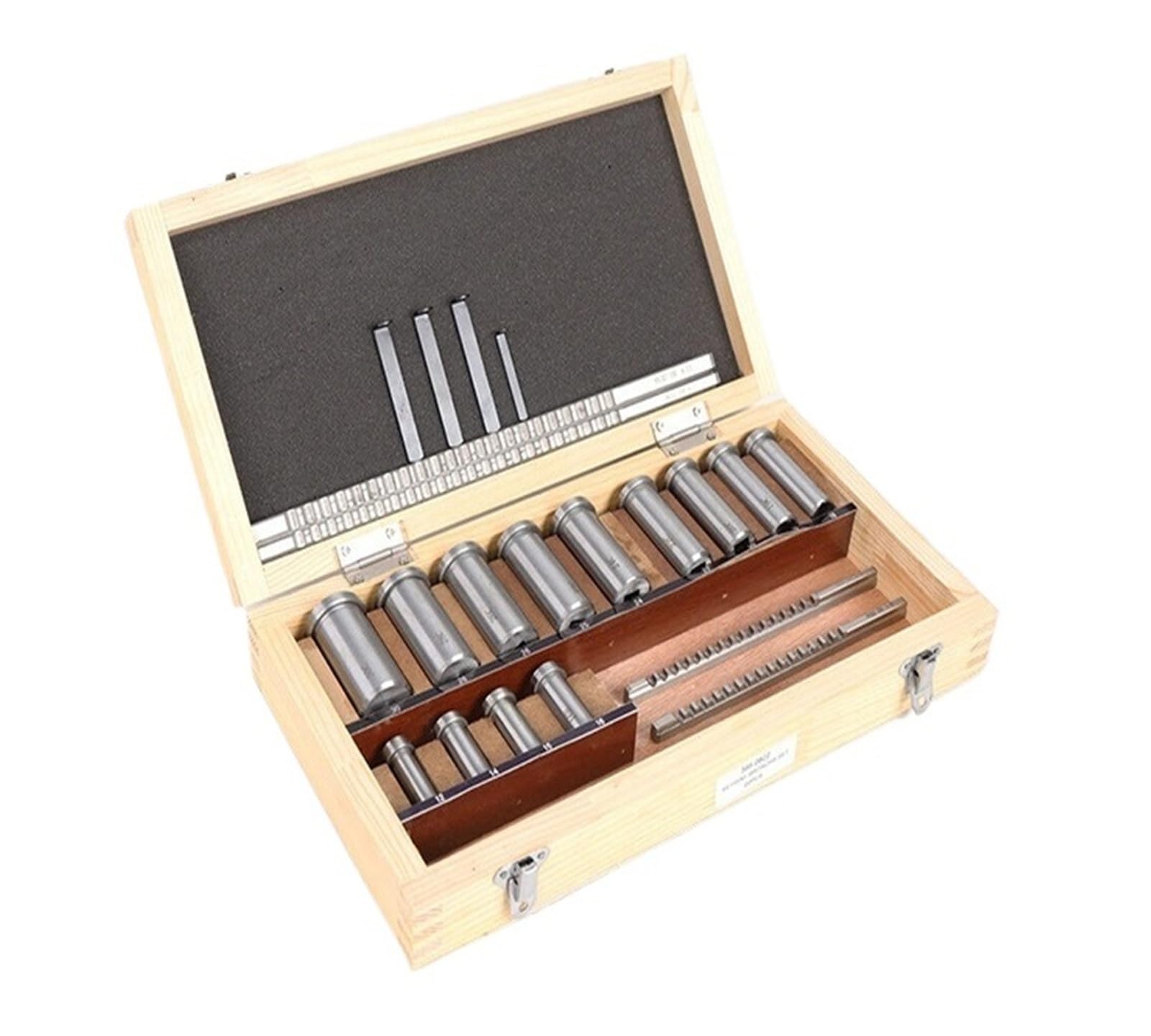 Juego de 22 Brocas HSS para chaveteros, Herramientas de Corte métricas para máquinas CNC, Corte de precisión, Aplicaciones industriales duraderas y eficientes.