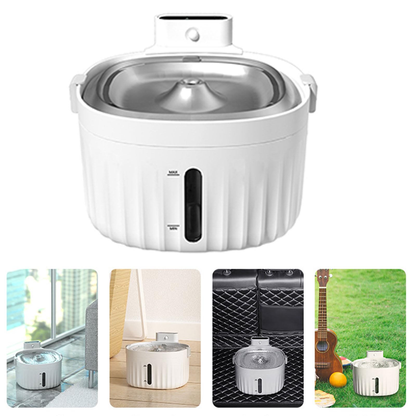 Dispensador automático de fuente de agua para gatos y mascotas, para perros, bebederos, recipiente, suministros de alimentación de agua, fuente con luz