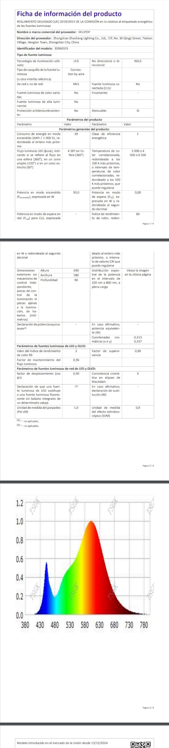 DELIPOP Plafoniera LED Dimmerabile 39W con Memoria e Telecomando, Oro | Lampada da Soffitto per Soggiorno Camera da Letto Sala da Pranzo Cucina