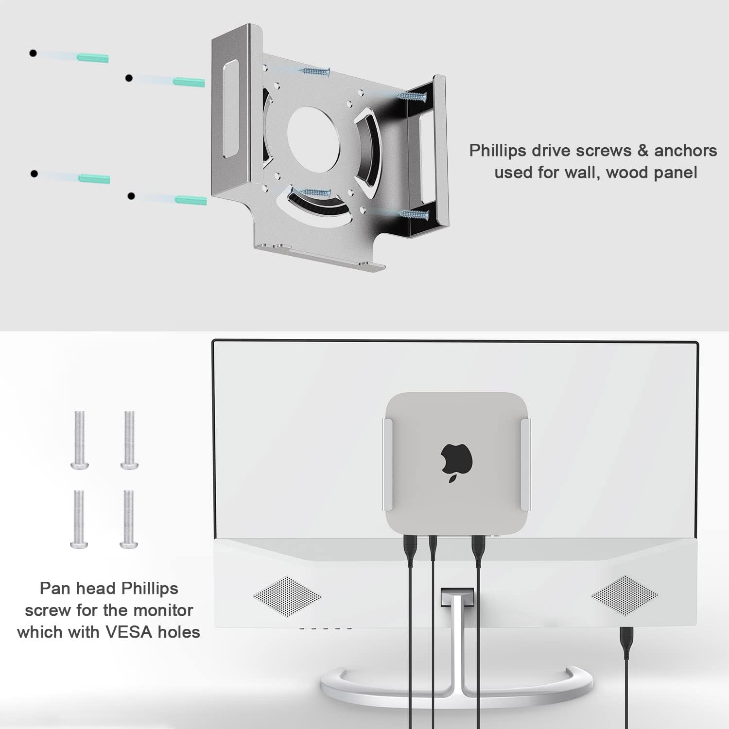 Mac Mini M2 Mount, IFCASE Heat Dissipation Design Anti-Scratch Behind... - Picture 22 of 24