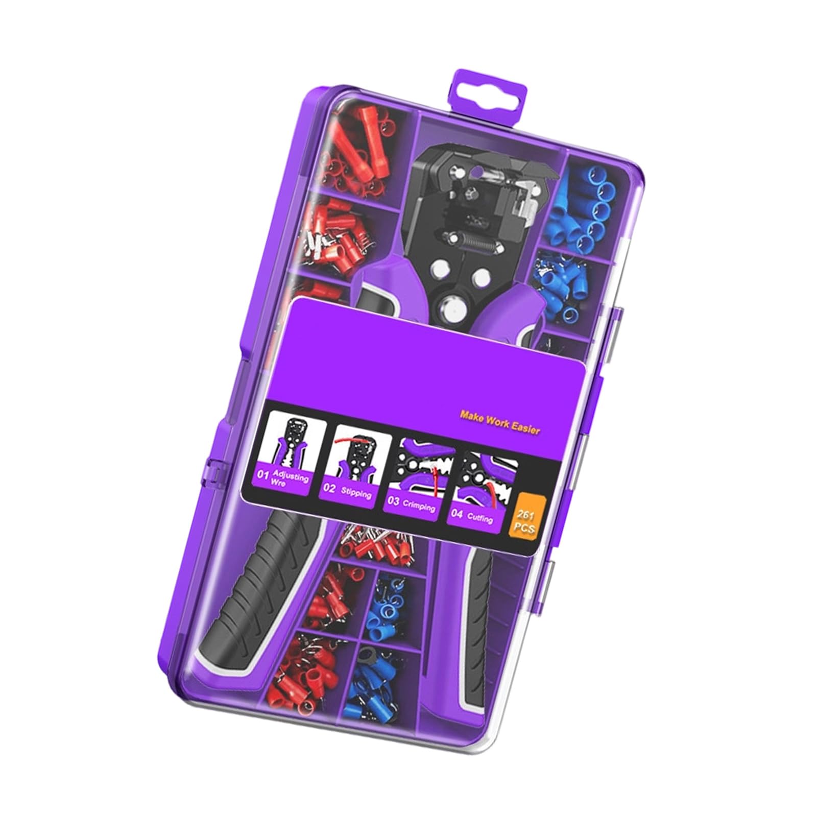 Hdoytxxm Wire Stripper Set Iron Alloy Alloy Wire Stripper With Cutter Crimper Function For Reliability Electrical Maintenance Home Improvement Wire Tool