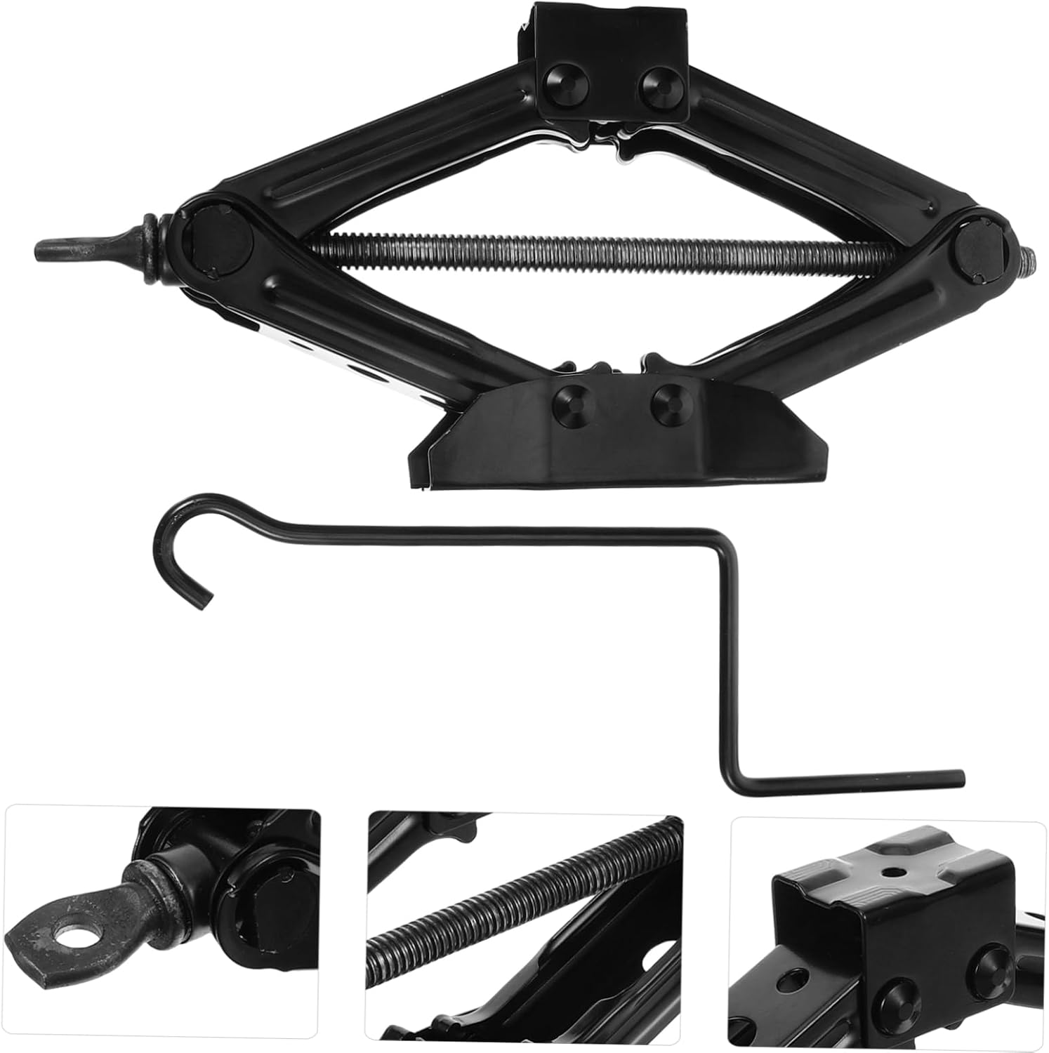 Ciieeo Scissor Jack with Crank Handle Capacity Car Jack for Tire Repair Durable and Easy Use Scissor Lift Tool for Vehicles Portable Tire Changing Equipment