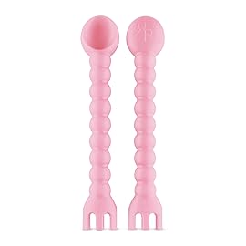 Ryan & Rose Cutie Tensils Baby Spoon and Fork [2 Pack] (Captain)