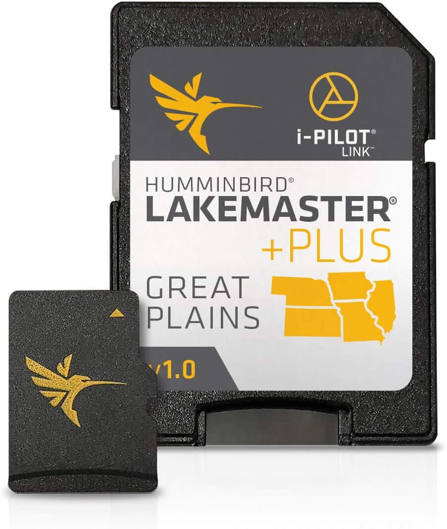 🔥 Humminbird 600017-4 LakeMaster PLUS Great Plains V1 Digital GPS Maps Micro Card