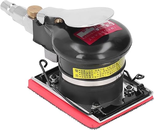 Miniatura 6 de Lijadora orbital neumática de 1/4 pulgadas Lijadora neumática Herramienta de lijadora de aire Lijadora neumática 10000RPM Máquina de pulir neumática