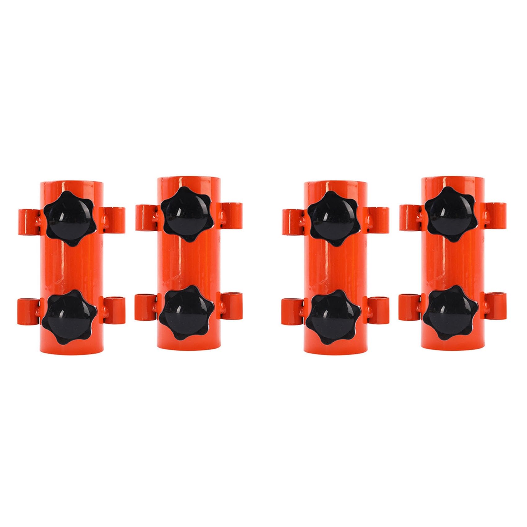 Accesorios de poste para camping y toldo ajustable de alta visibilidad naranja 5