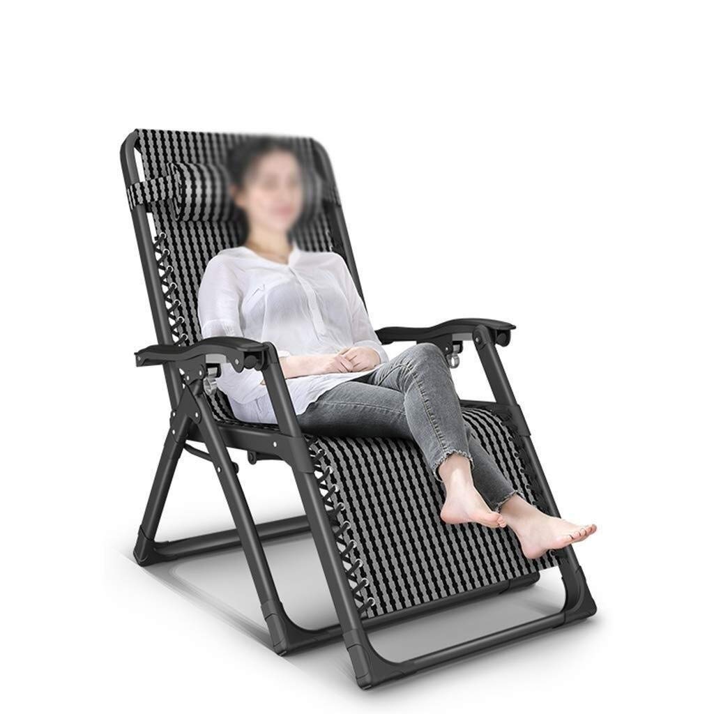 Chaise longue de jardin pliante et inclinable sans gravité pour extérieur