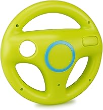 smardy Lenkrad für Wii Fernbedienung, Grün, Racing Wheel für Rennspiele Kompatibel mit Nintendo Wii, Wii U Controller für Mario Kart Spiele, Racing Games