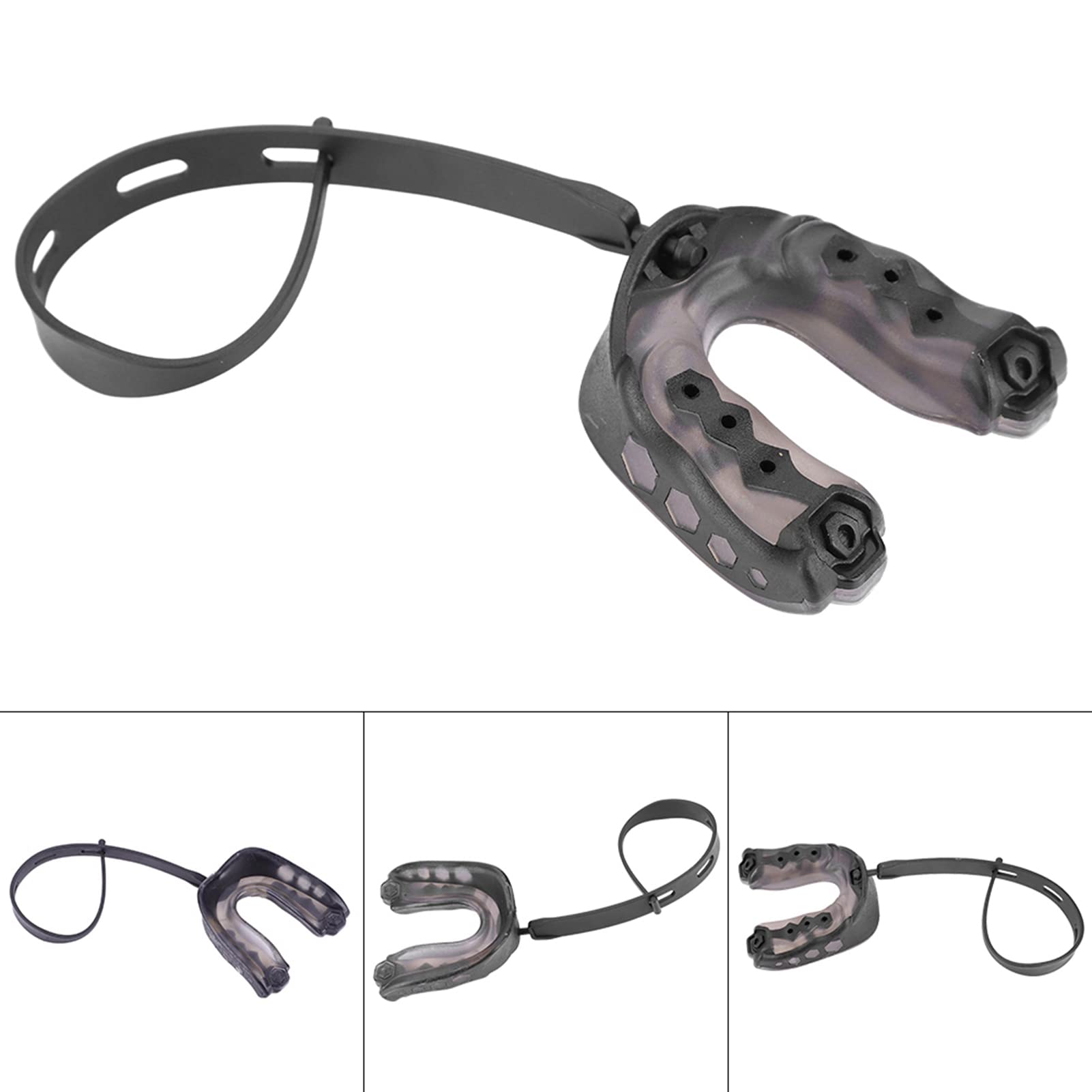 Convenient Basketball Teeth Guard Protective Mouth Protector for (Black)