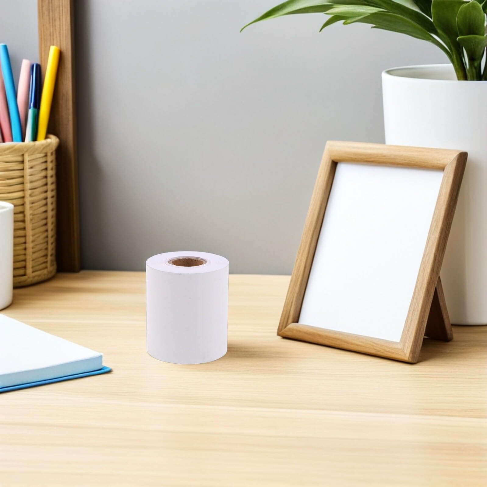 Abaodam 8 Rollos Rollo de Papel Térmico para Impresora Óptica 8 Unidades Tamaño Grande 2 Pulgadas Ancho Papel para Impresión de Recibos Tarjetas Crédito Accesorios Optometría Uso