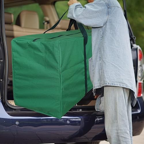 Miniatura 7 de INFANZIA Bolsa de almacenamiento para árbol de Navidad se adapta a árboles artificiales desmontados de hasta 75 pies contenedor duradero para árbol