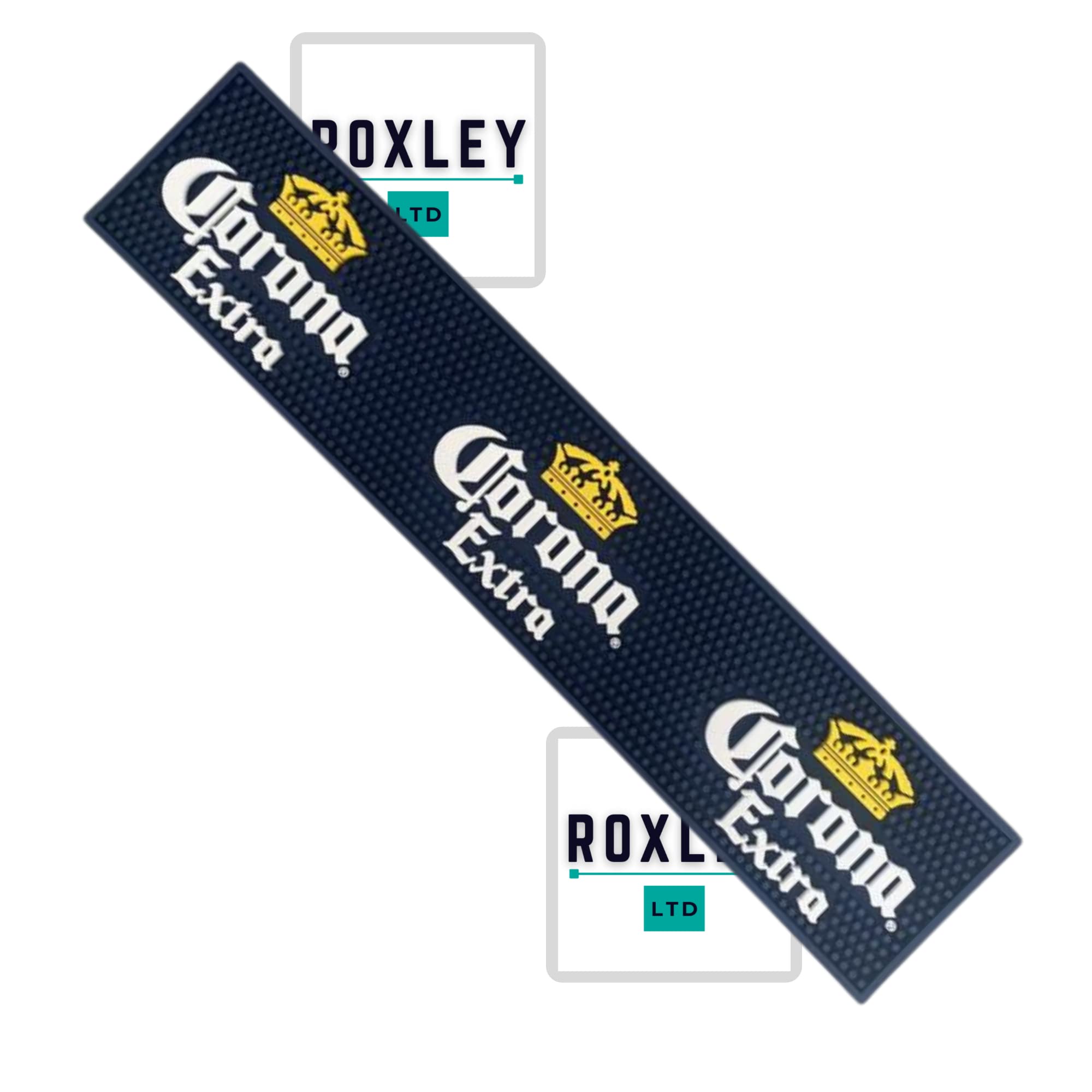 Roxleyltd White Roxley Corona Extra Bar Runner | Lager Beer | Man Cave | Made In Uk