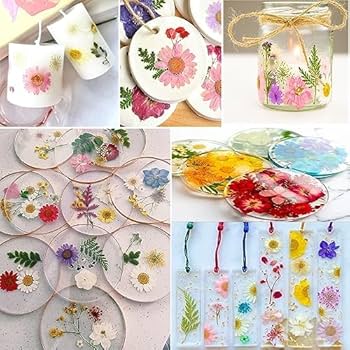 72-Piece Dried Pressed Flowers For Crafts - Natural Real Flowers For Resin, Scrapbooking, Epoxy, Jewelry & DIY Projects