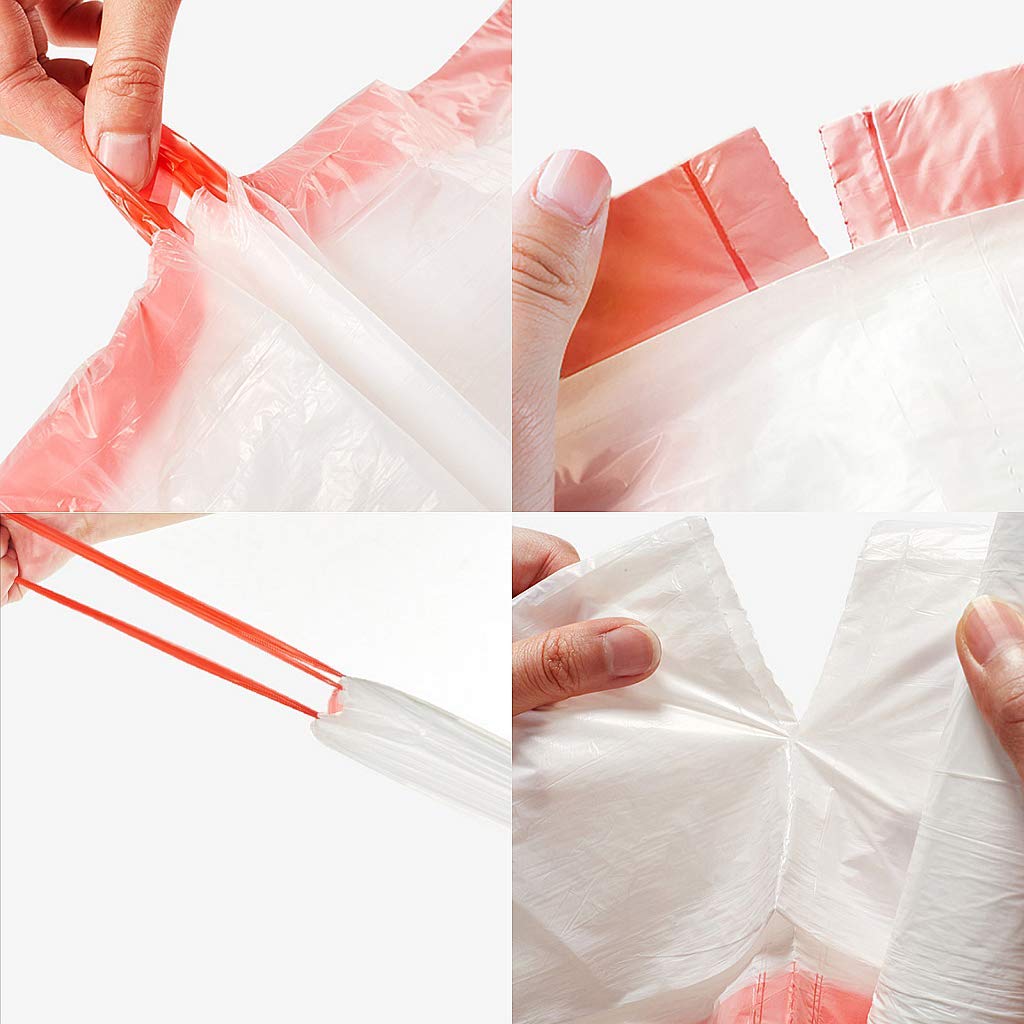 5 Rouleaux (100 Sacs) De Sacs Poubelles Solides 45*55cm (15l ~ 20l) à