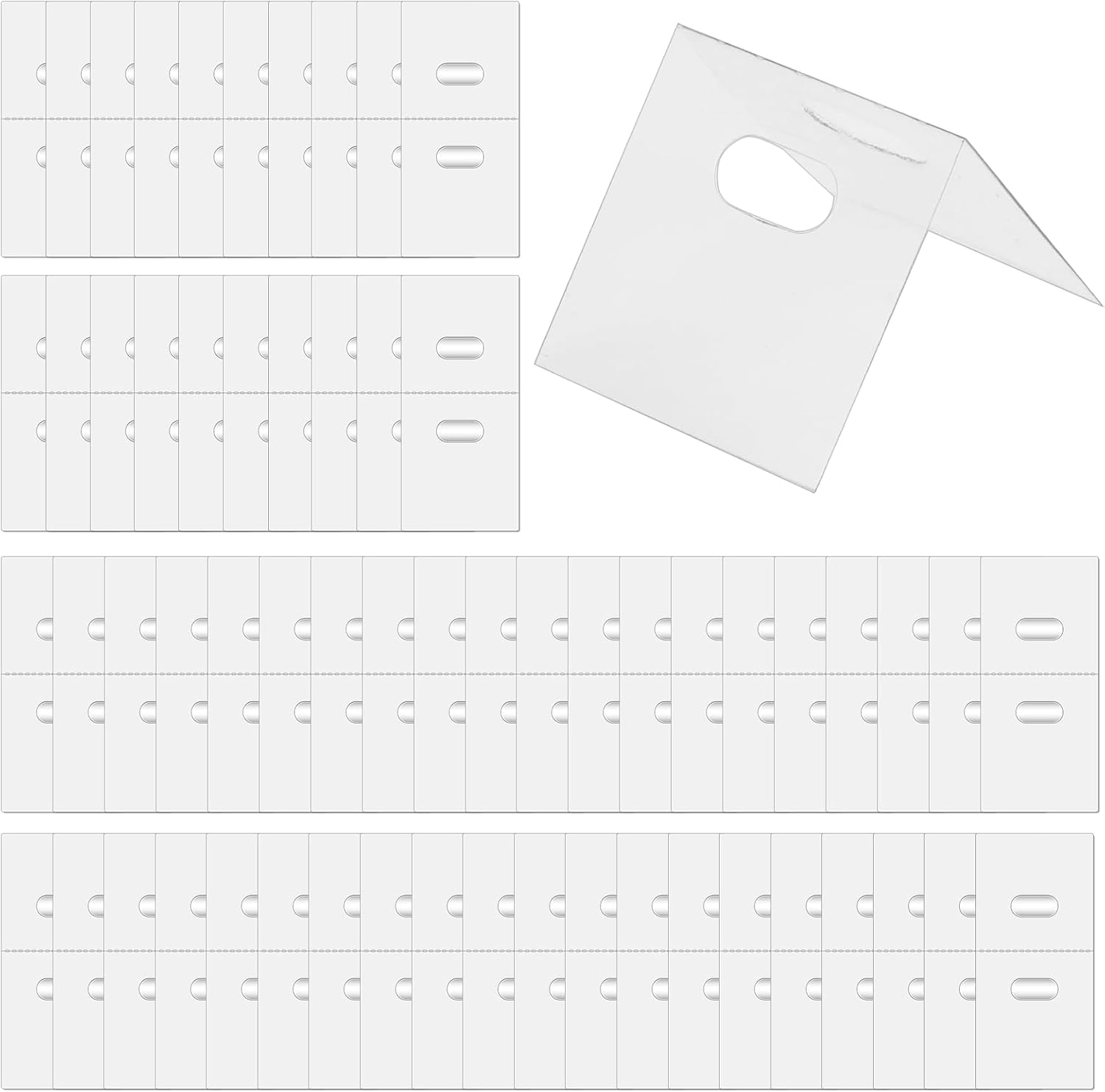 60 Sets DoubleSided Clear Vertical Blind Repair Tabs
