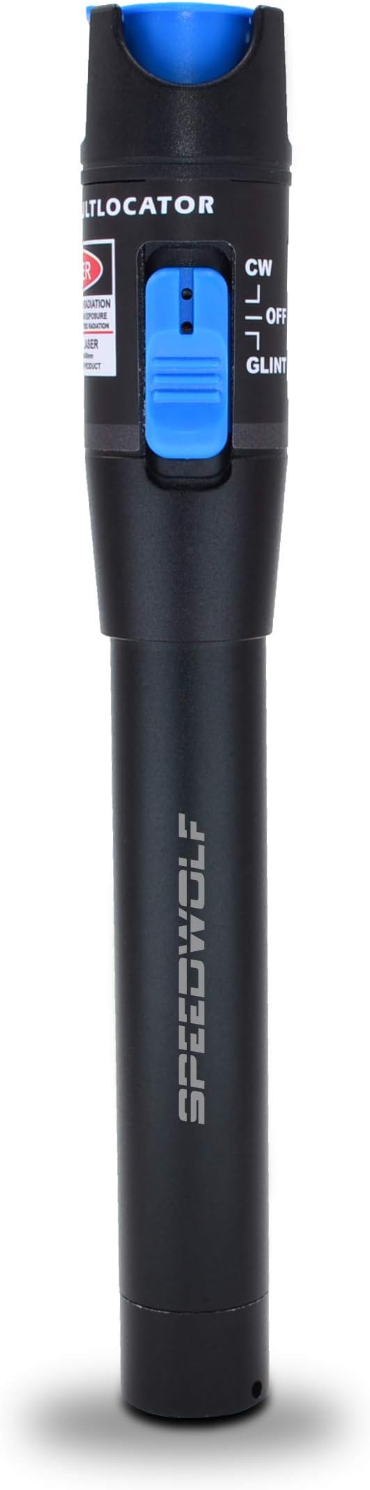 SPEEDWOLF 650nm 30KM(18.6mi) Pen-Type Red Light Visual Fault Locator (VFL) / Red Light Source Fiber Optic Cable Test Tool for SC,FC,ST Adapter