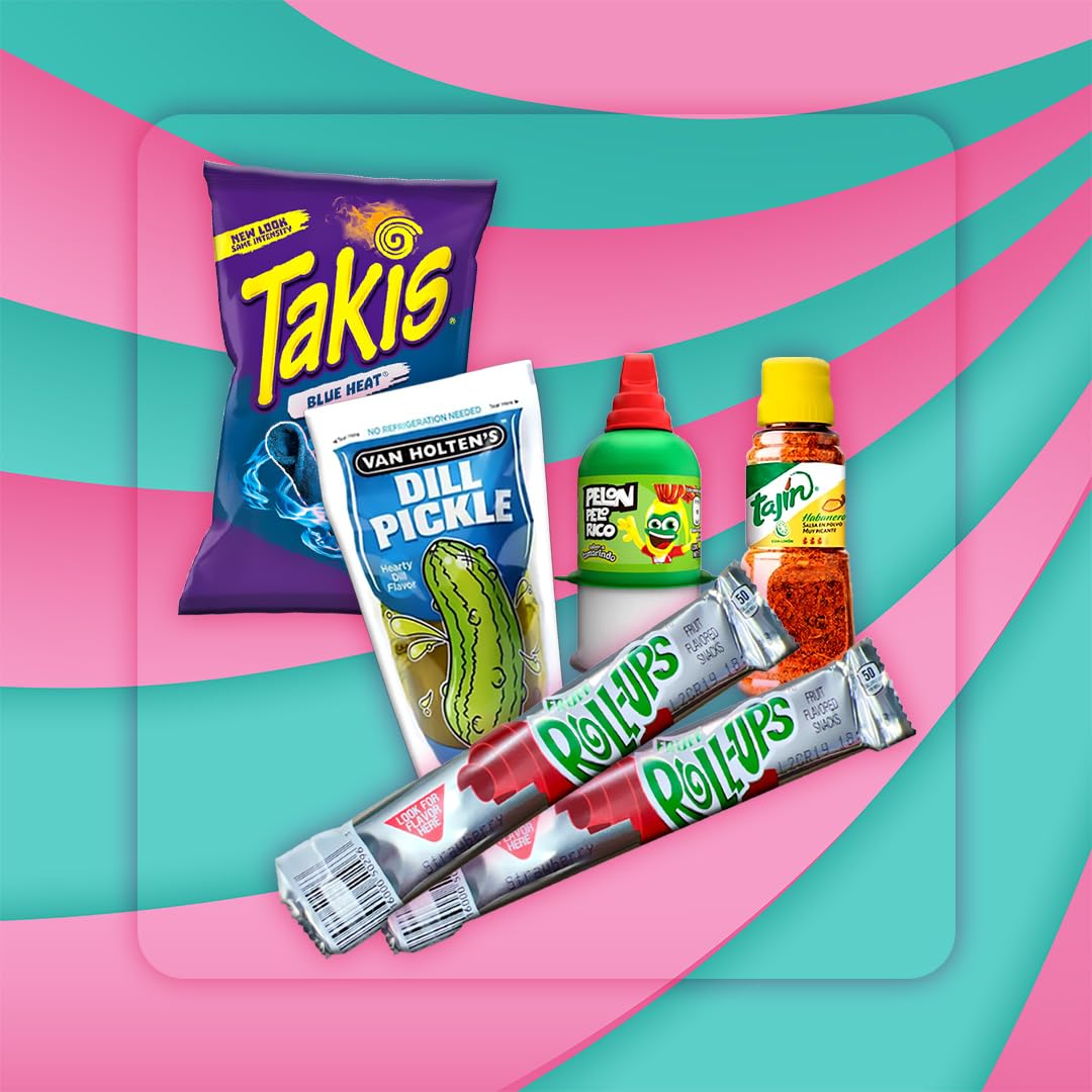 Tubbees Van Holten's Dill Chamoy Pickle Kit, With Tajin Seasoning and Spices, Pickle, Takis Blue Heat, Habanero Powder