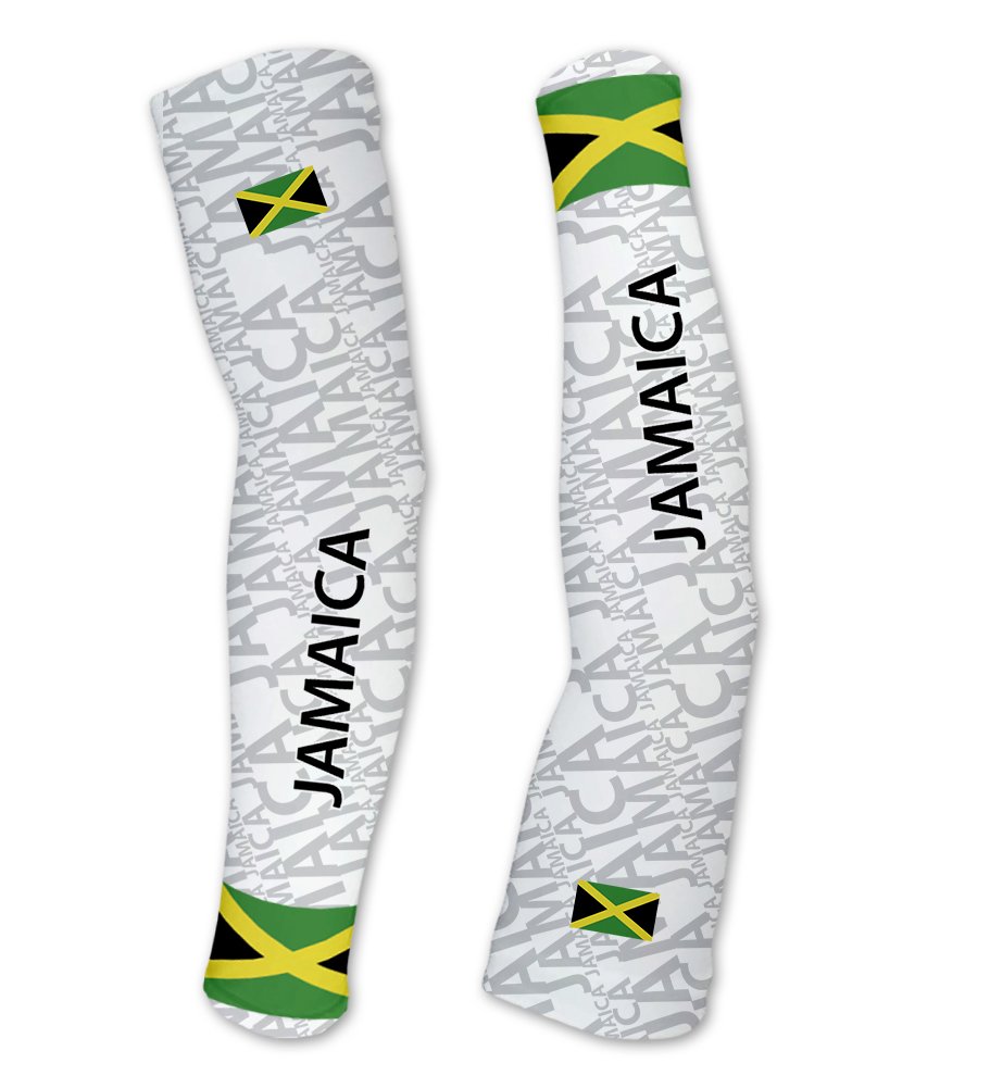 Jamaica ScudoPro Compression Arm Sleeves UV Protection Unisex - Walking - Cycling - Running - Golf - Baseball - Basketball