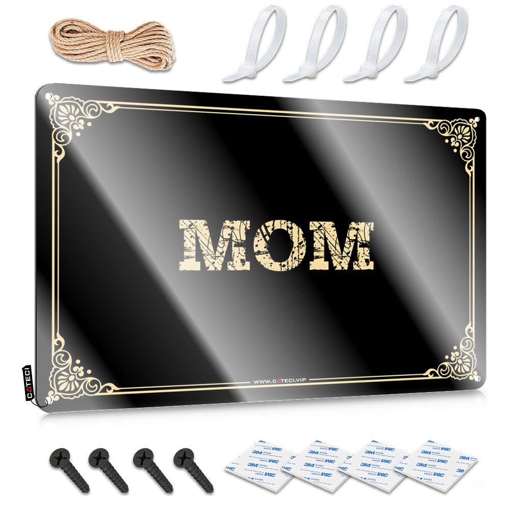 MWFKKADDB Tin Signs Warning Mom Metal Sign Metal Signs Vintage Funny Coffee Tin Sign(30X40CM)