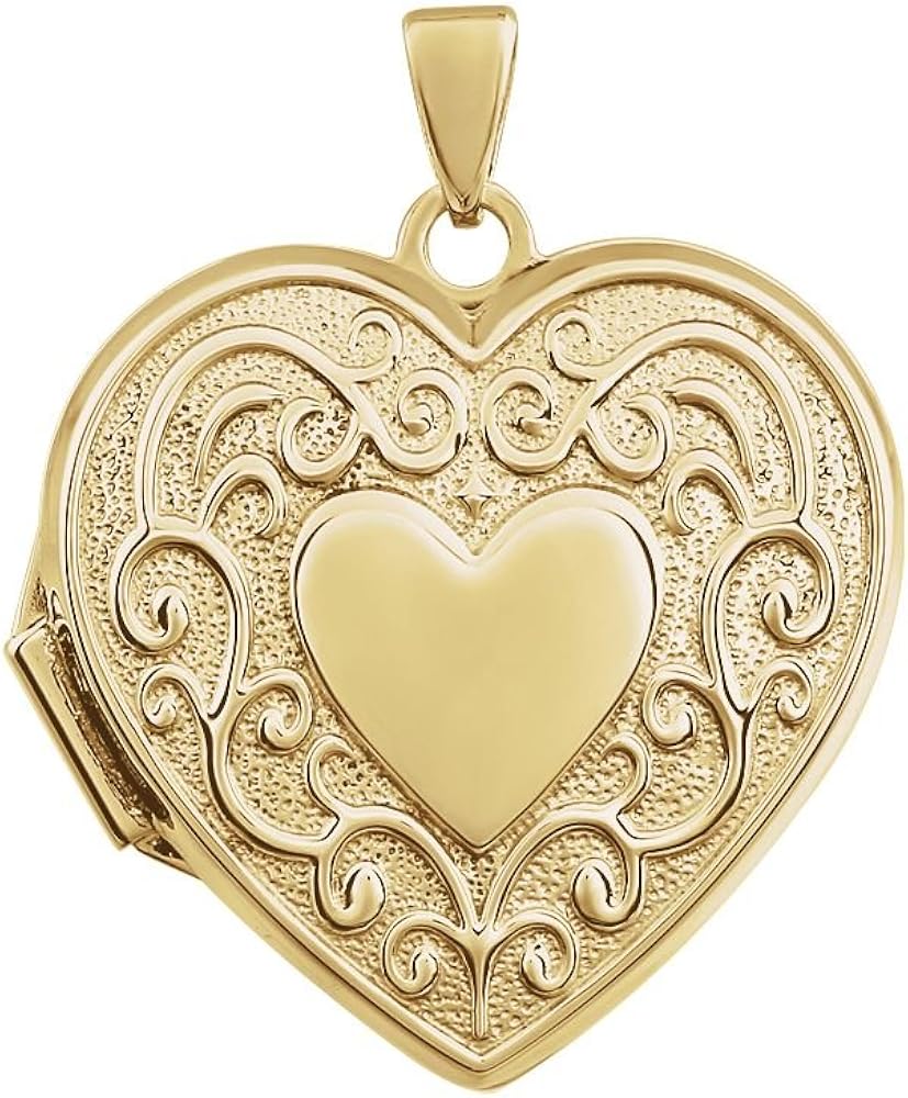 Gold heart shaped locket Clearance