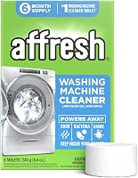 Affresh Washing Machine Cleaner Tablets - Removes Odor-Causing Grime from Pump, Hoses & Drum | 6 Time-Release Tabs, 6-Month Supply, EPA Certified
