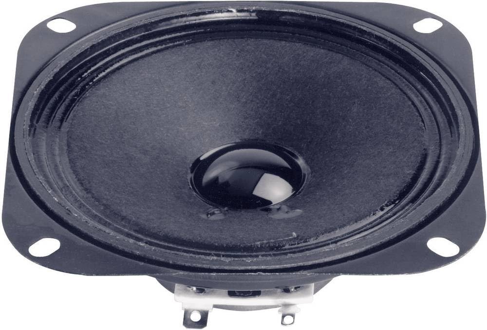 Visaton VS-R10S/4 - Hauts-parleurs (Avec fil, Terminal, 20 W, 100 - 13000 Hz, 4 Ohm, Noir)