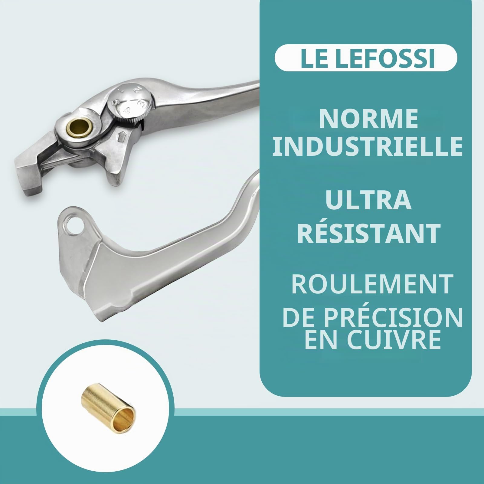 Leviers de Frein d'Embrayage Pour Compatible avec Suzuki GSR 750 2011-2012 GSR 650 2006-2011 DL650 V-Strom 2004-2006 SFV650 GLADIUS 2009-2012 Polished Silver